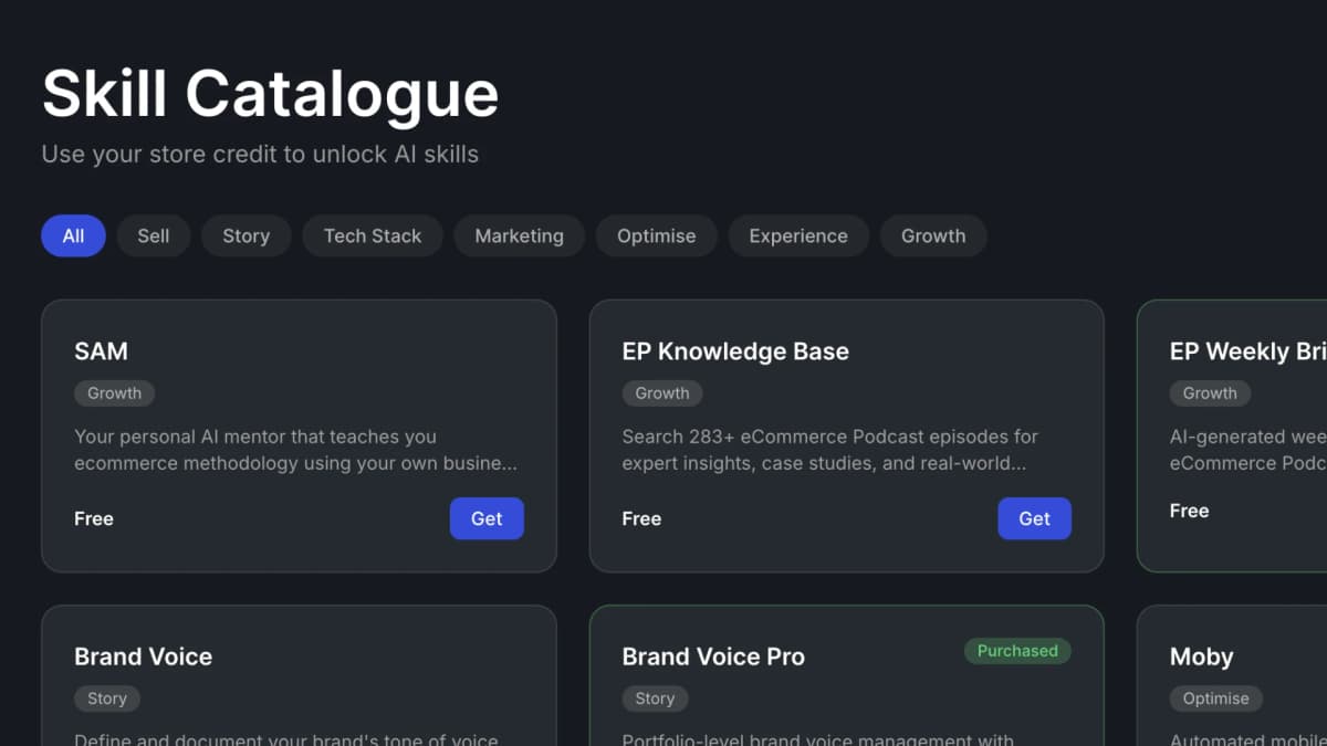 AI Skills Library catalogue